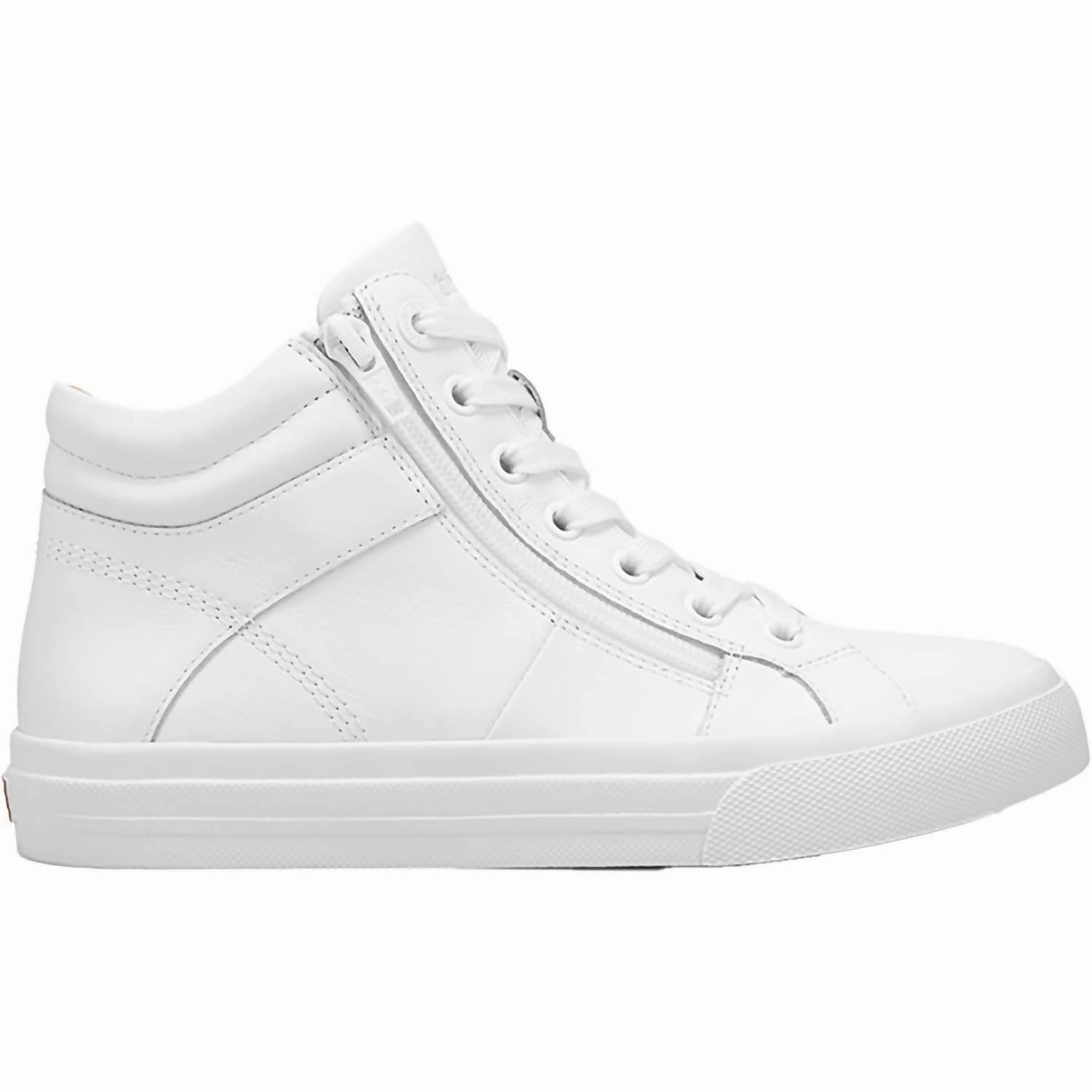 Gusseted Tongue Ultra-soft fit Women's Winner Leather High Top Sneaker In White