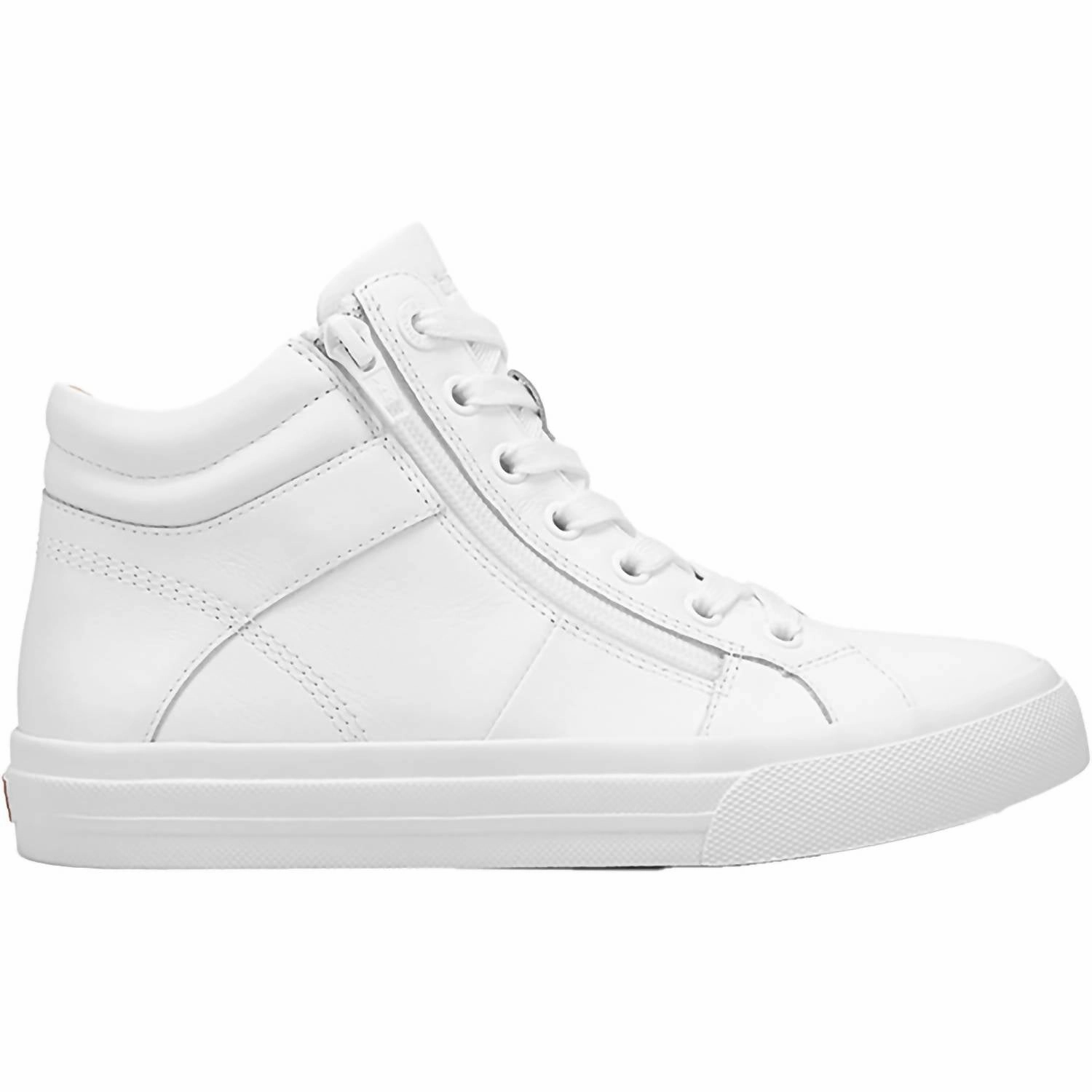 Toe Protection Natural Stride Women's Winner Leather High Top Sneaker In White
