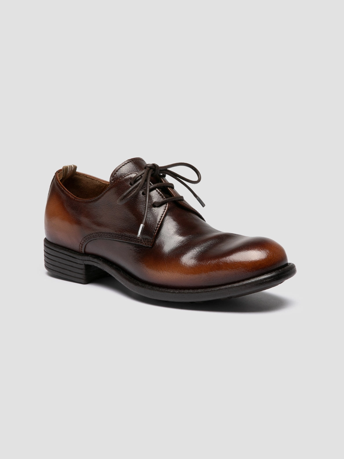 CALIXTE 068 - Light Brown Leather Oxford Shoes Event Mode All Day Routine