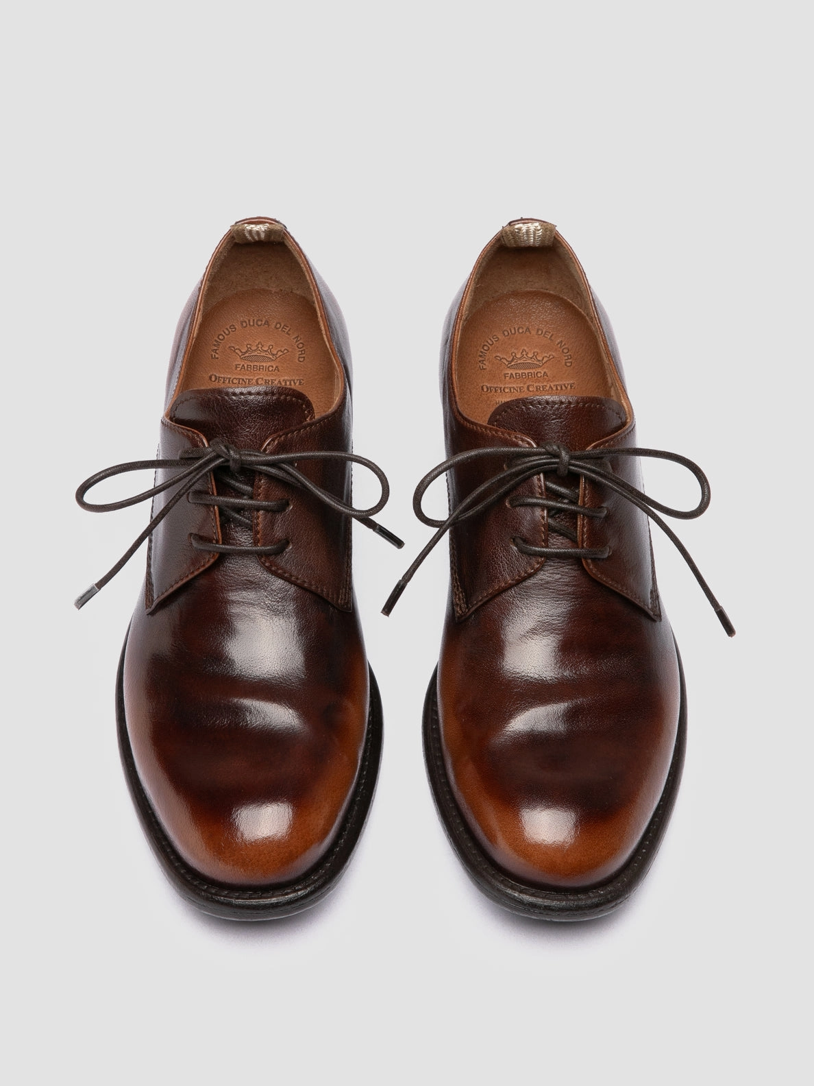Full Day Fit CALIXTE 068 - Light Brown Leather Oxford Shoes