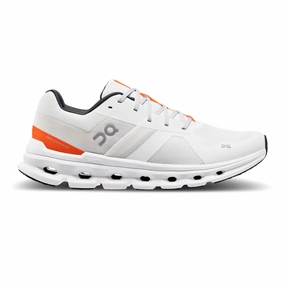 Ultra Flexibility aerodynamic - design shoes On Running Men's Cloudrunner Shoes - Undyed White / Flame