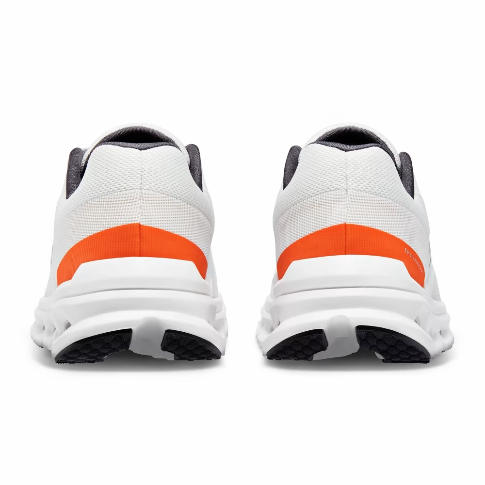 On Running Men's Cloudrunner Shoes - Undyed White / Flame celebrity - inspired field - sports shoes