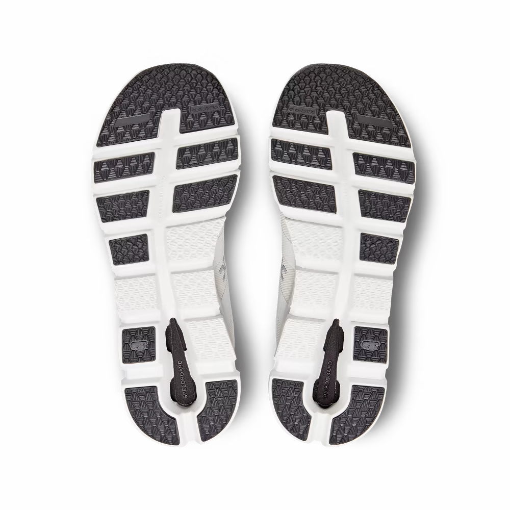 On Running Men's Cloudrunner Shoes - Undyed White / Flame Stretch Mesh