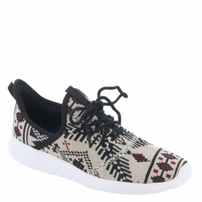No Friction Women's Lupe Aztec Sneakers In Cream/black