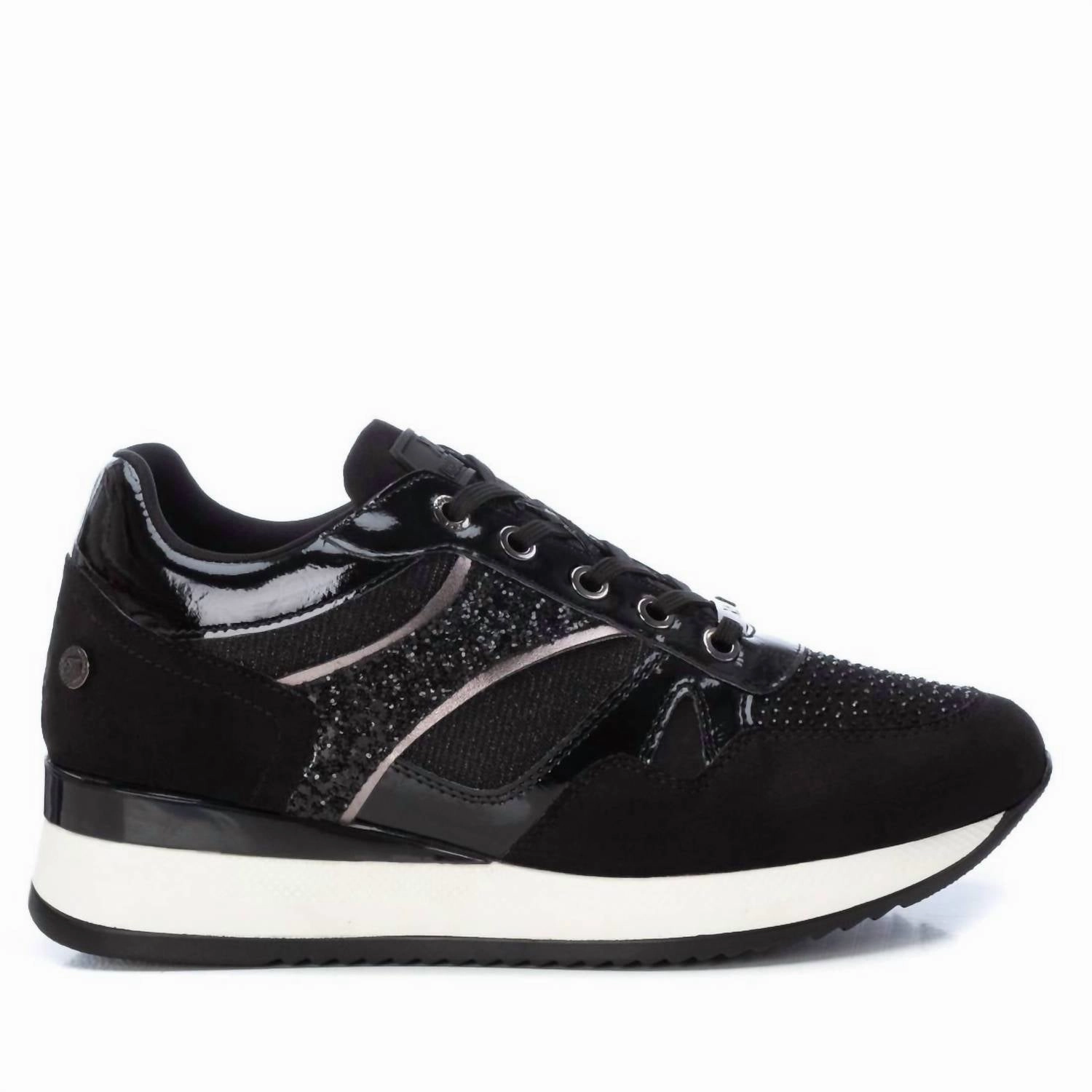 Active Routine Slip Resistant Soles Women's Lace-Up Sneakers In Black