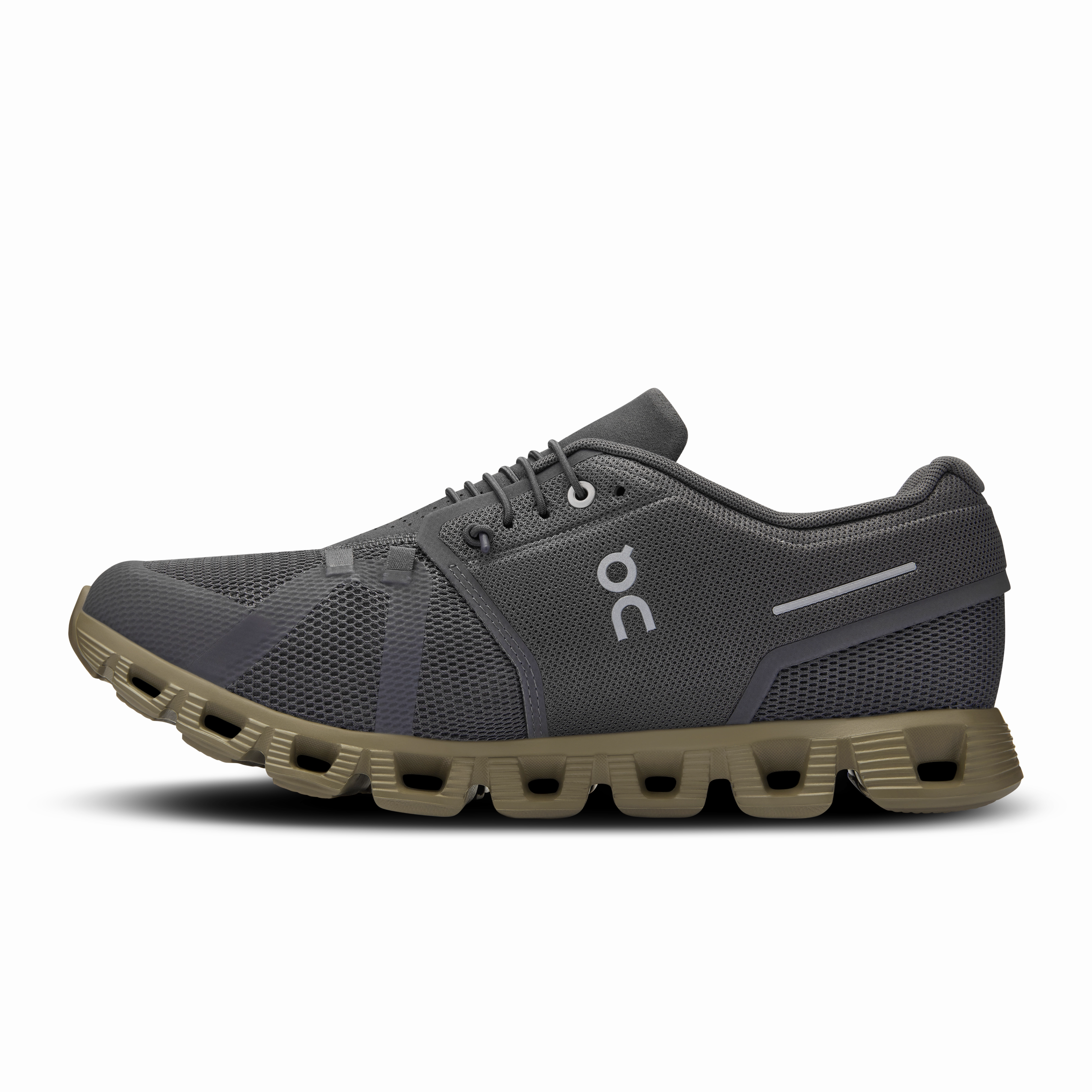 On Running Men's Cloud 5 Shoes - Eclipse / Grove Impact Dispersion Nodes