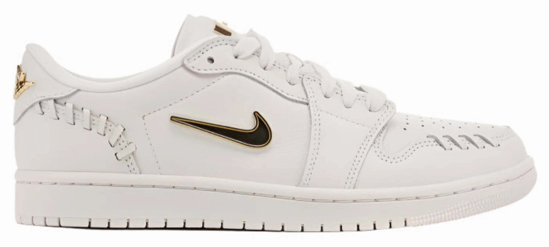 Rolling Motion neutral support Jordan 1 Low Method of Make Sail Metallic Gold (Women's)