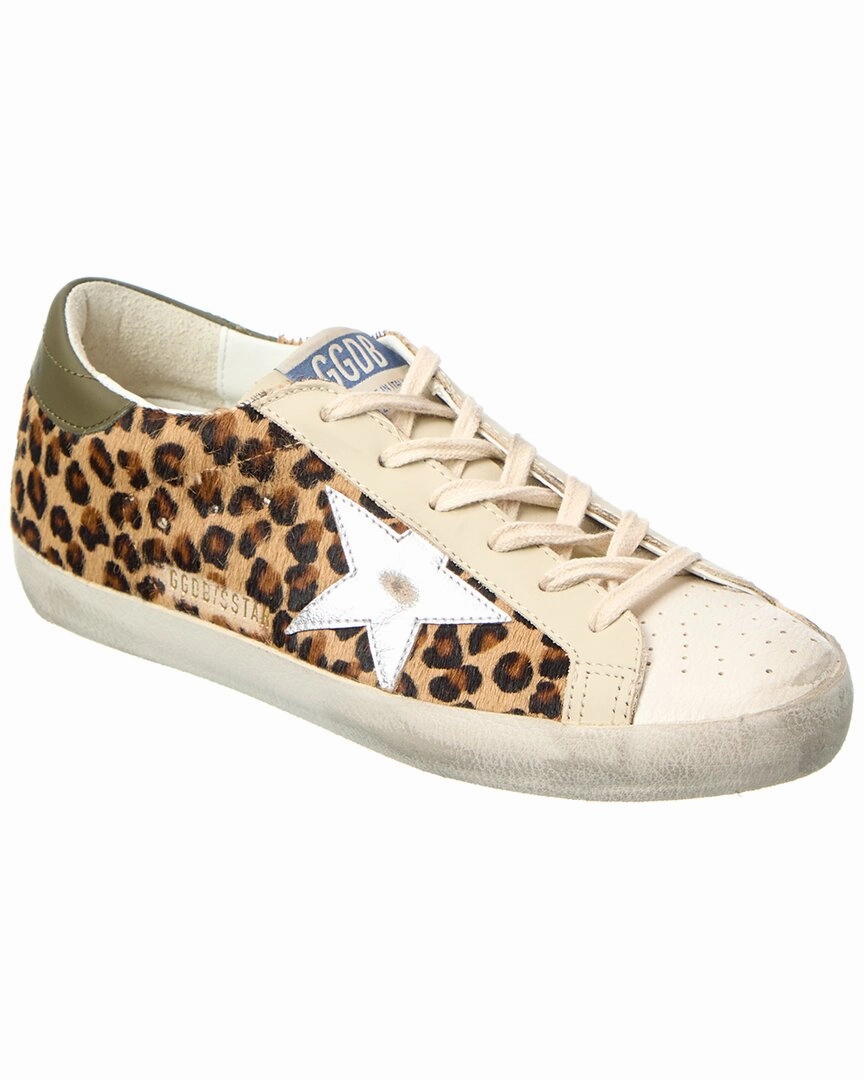 Golden Goose Superstar Haircalf & Leather Sneaker Lace   Up Style
