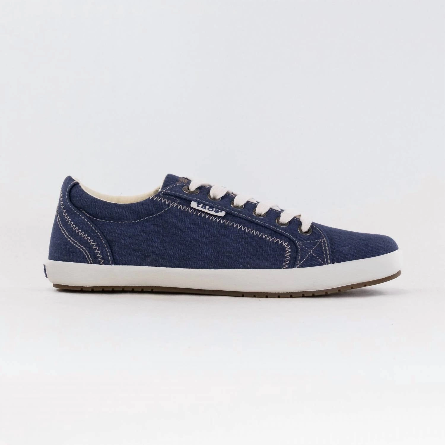 Outdoor Performance Trendy Wear Women's Star Canvas Sneaker In Blue Washed Canvas