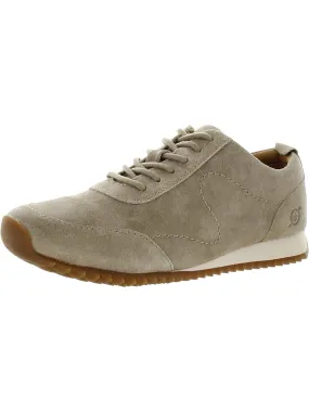 Shock Edge Compact Form Womens Suede Lace-Up Casual And Fashion Sneakers