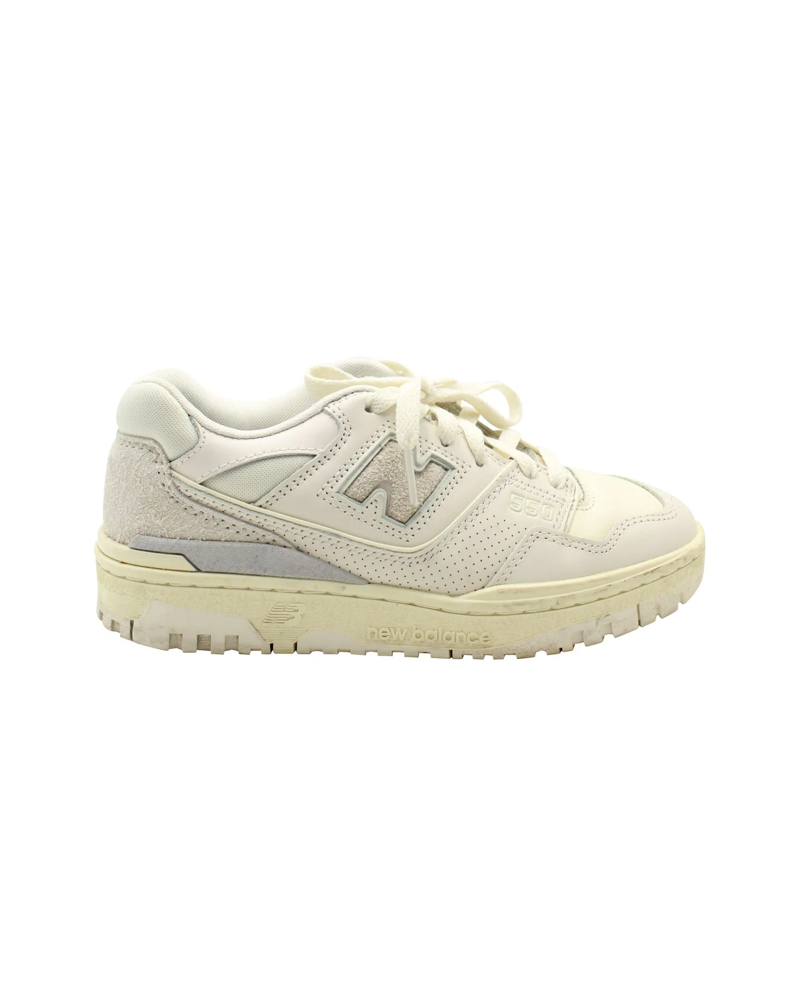 Sole Strength New Balance Aime Leon Dore 550 Sneakers in Cream Leather