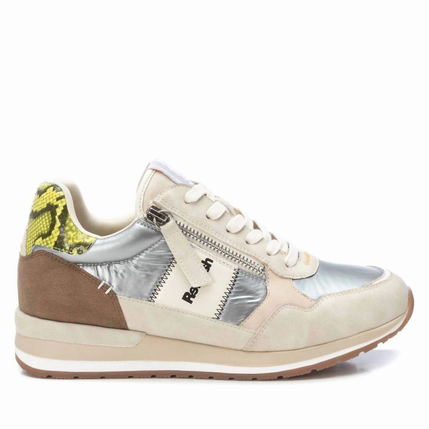 Tough Rubber Women's Casual Sneakers In Beige