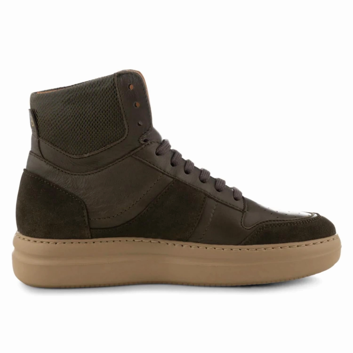 Carbon Fiber Women's Valda High Top Sneakers In Khaki