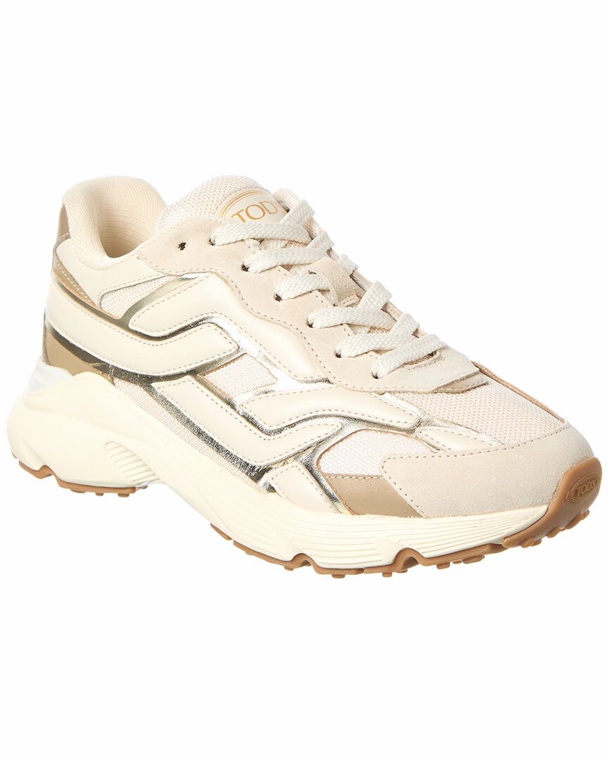 Fresh Lining Anti Torsion Plate TOD??s Leather & Mesh Sneaker