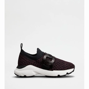 Breathable Grip Kate Sneakers in Lurex Mix Technical Fabric