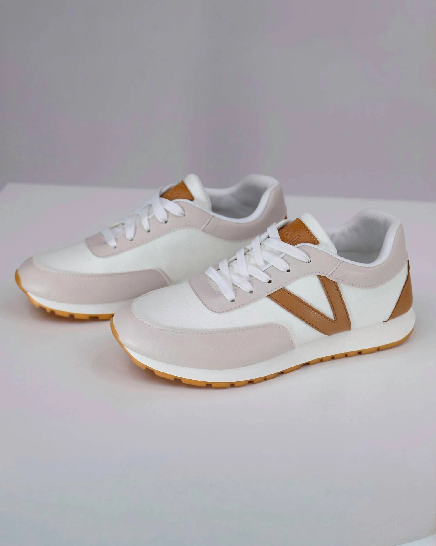 Women Street Sneaker In Tan/nude Hard Surface Quiet Step