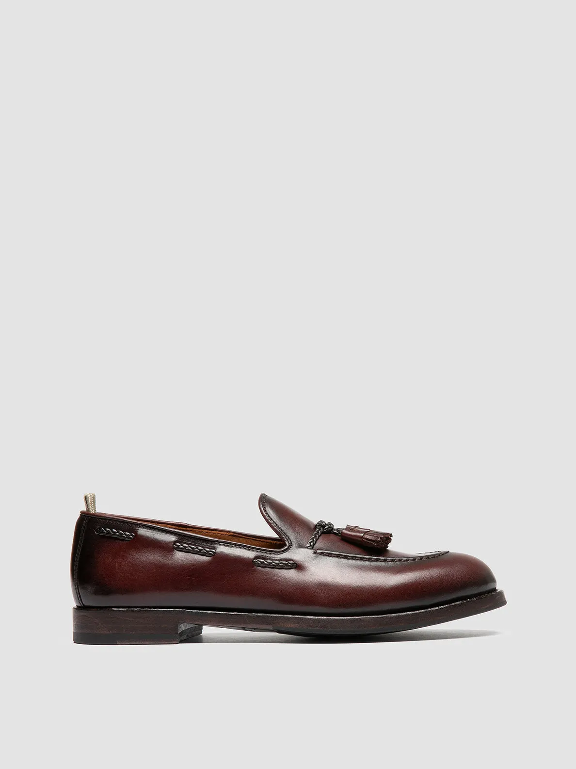 Grip Guard IVIES 002 - Dark Brown Leather Tassel Loafers