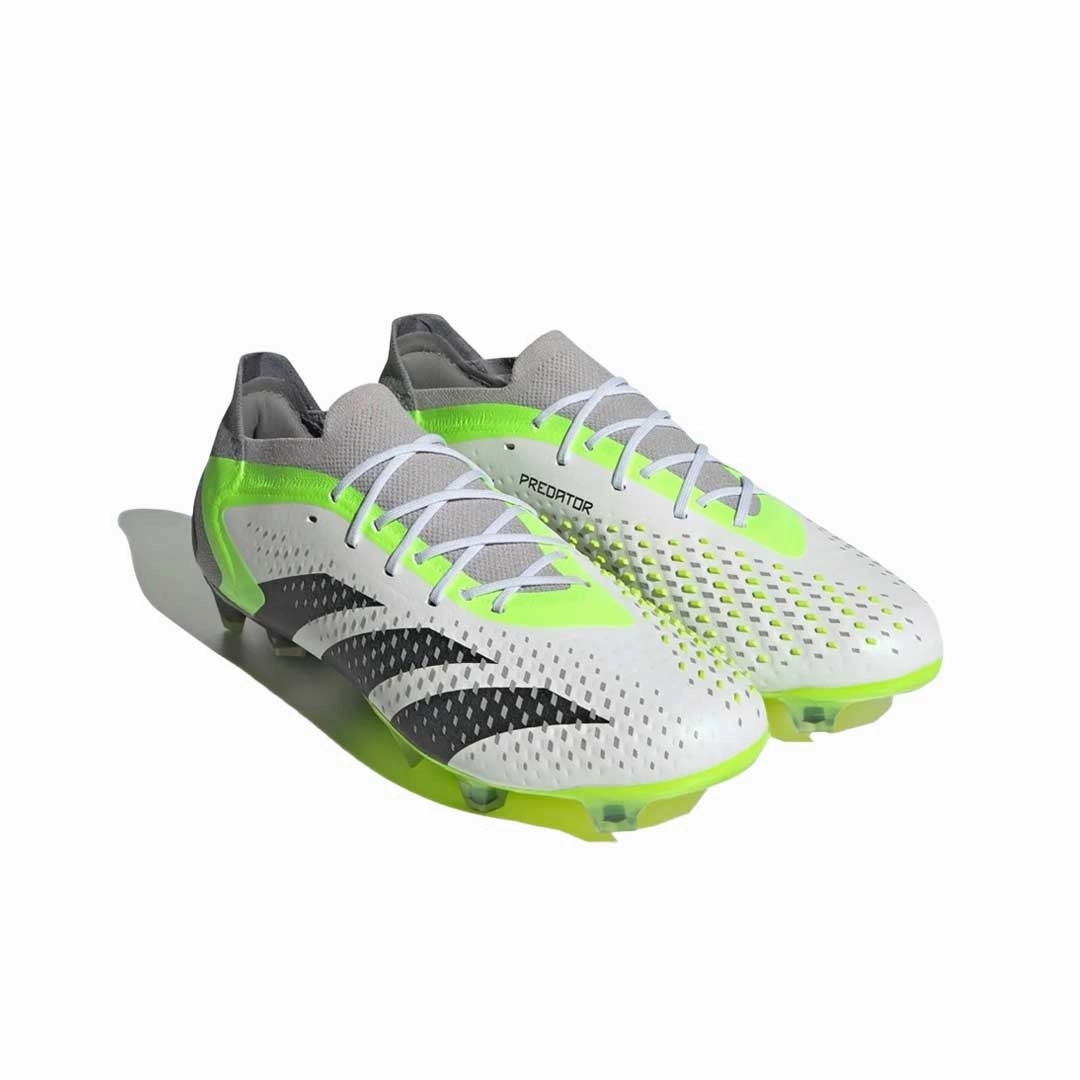 adidas - Unisex Predator Accuracy.1 Low Firm Ground Soccer Cleats (GZ0032) Rotational Traction Studs