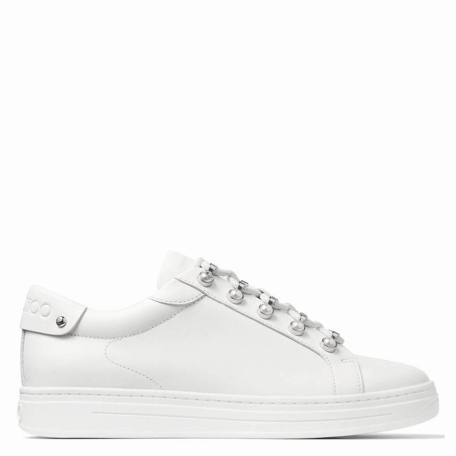 Jimmy Choo Antibes Pearl-Embellished Sneakers Move Easy