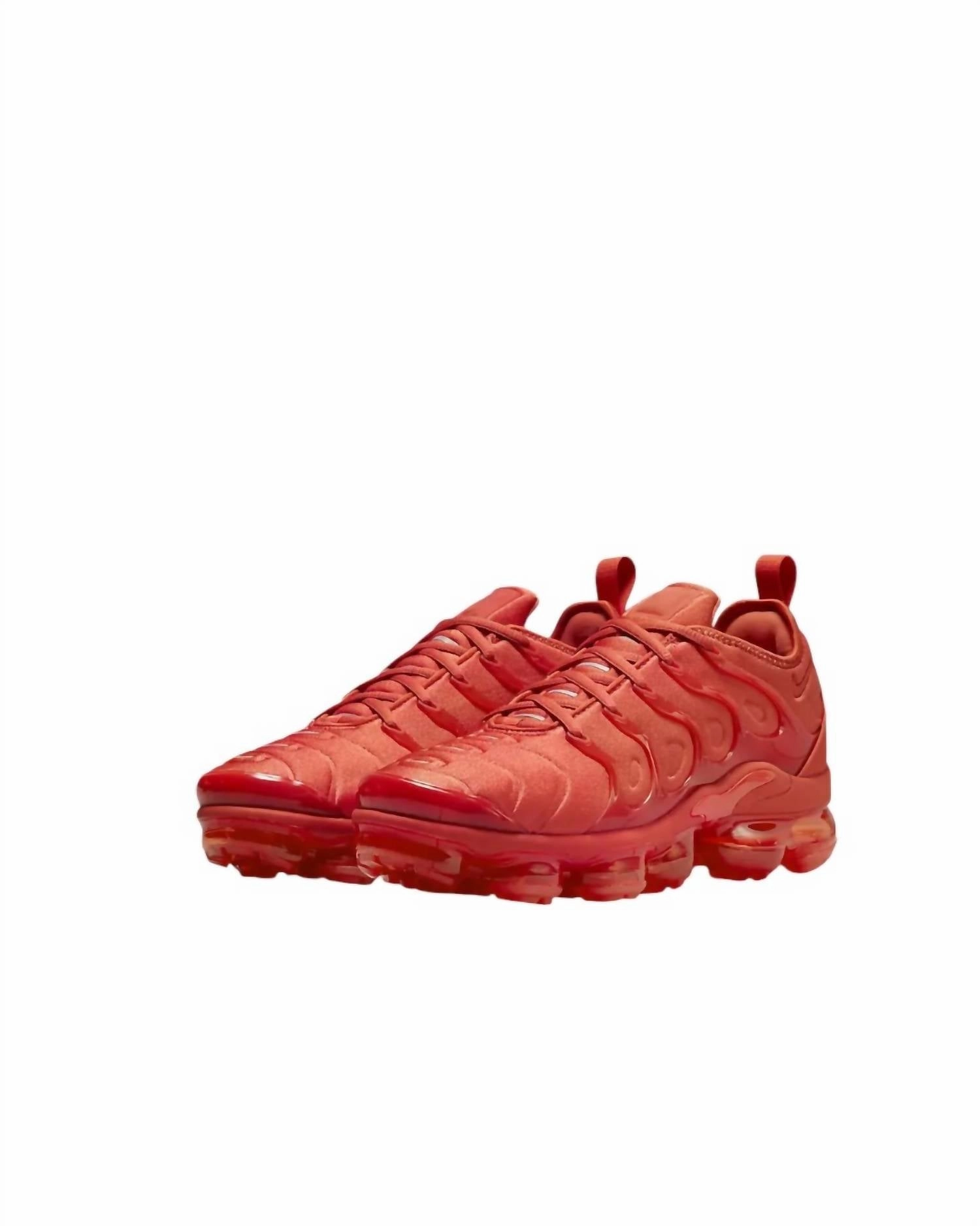Women's Air Vapormax Plus Sneakers In Mantra Orange/cinnabar-Orange Anti Friction Insole Everyday Form