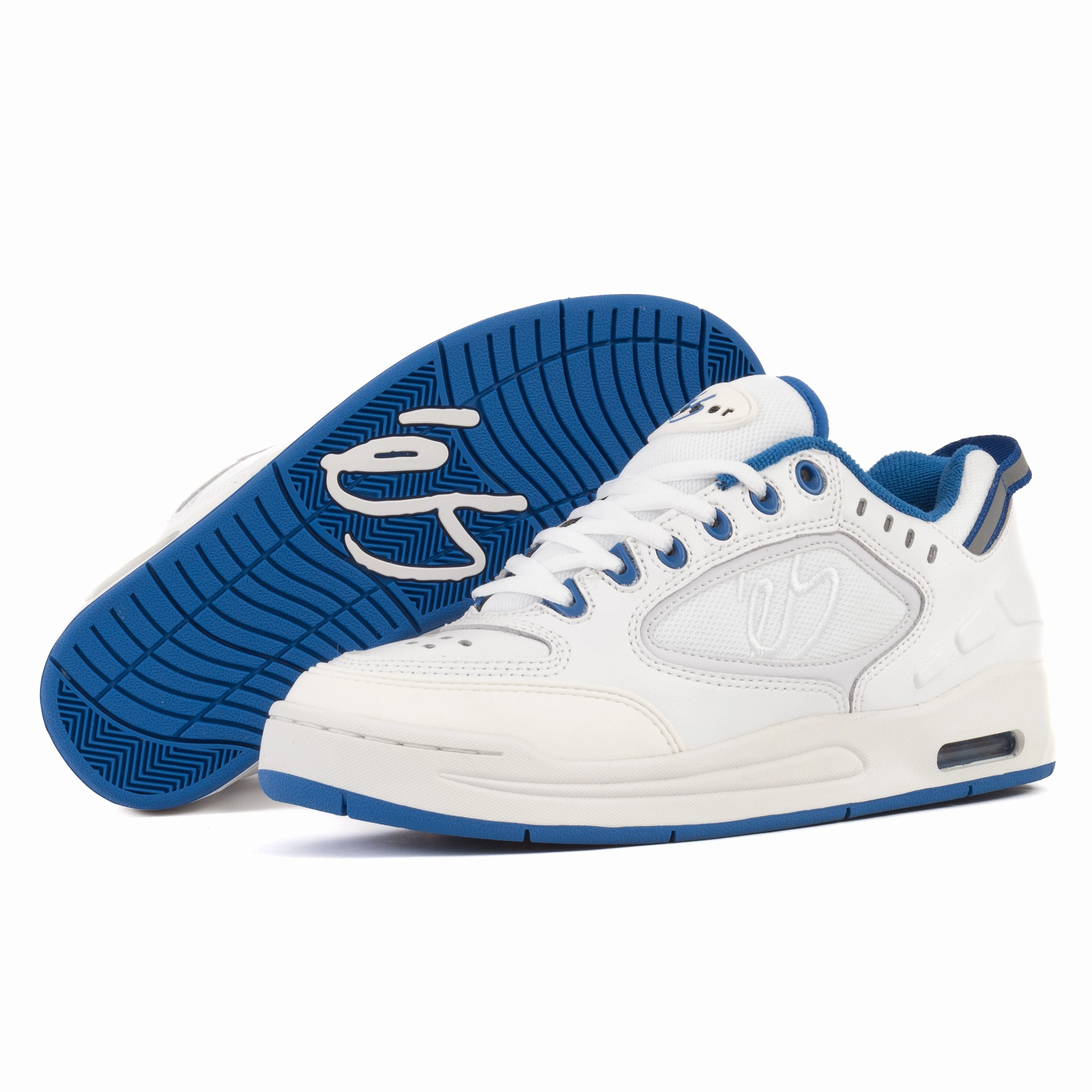 Es - Creager (White/Blue) *SALE Cushion Rebound Dynamic Fit Technology