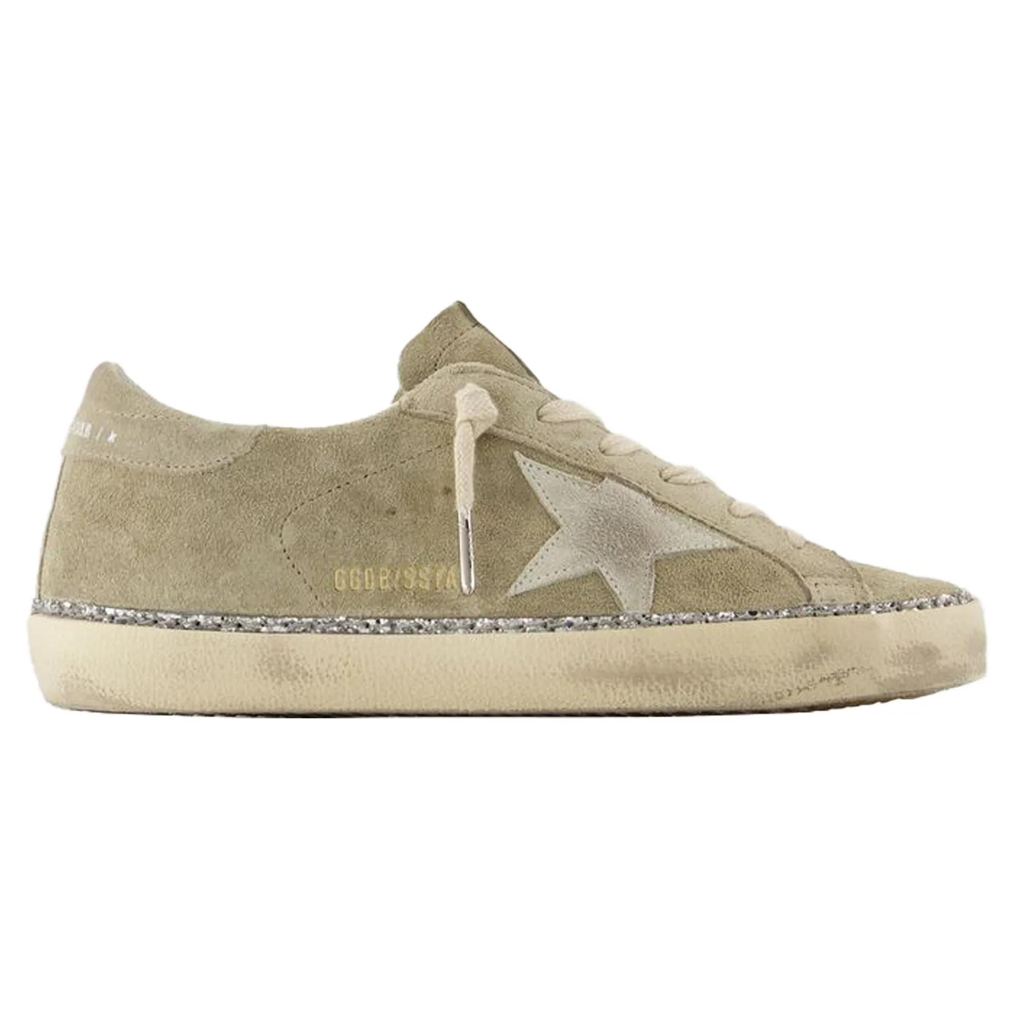 Versatile Everyday Design Super Star Sneakers - Golden Goose Deluxe Brand - Leather - Beige
