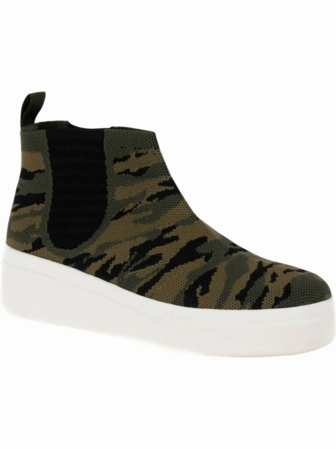 Women's Eagon Platform High Top Sneaker In Camo Print No Stitching Orthotic Friendly Design