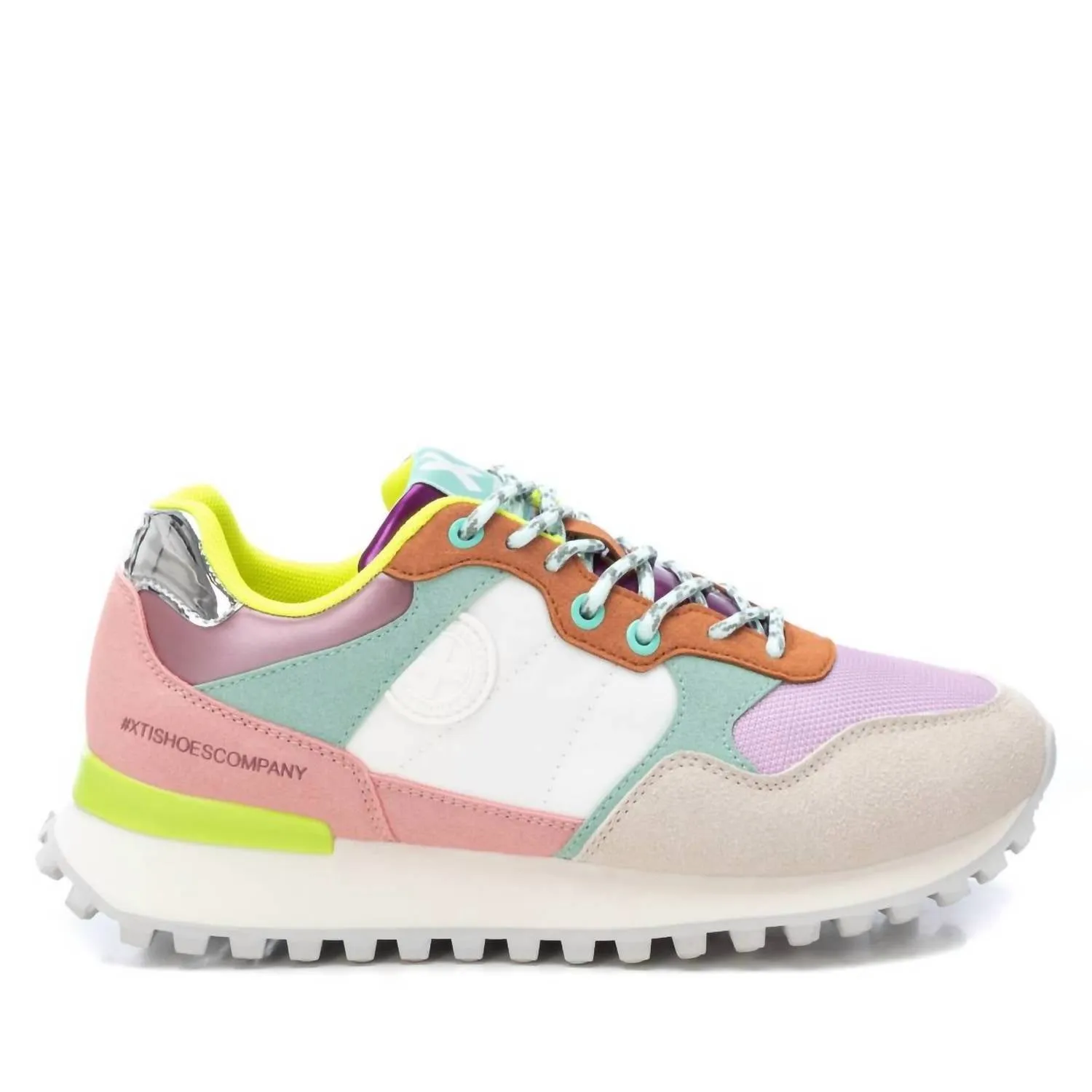 Women's Textile Sneakers In Multicolor Athletic Touch