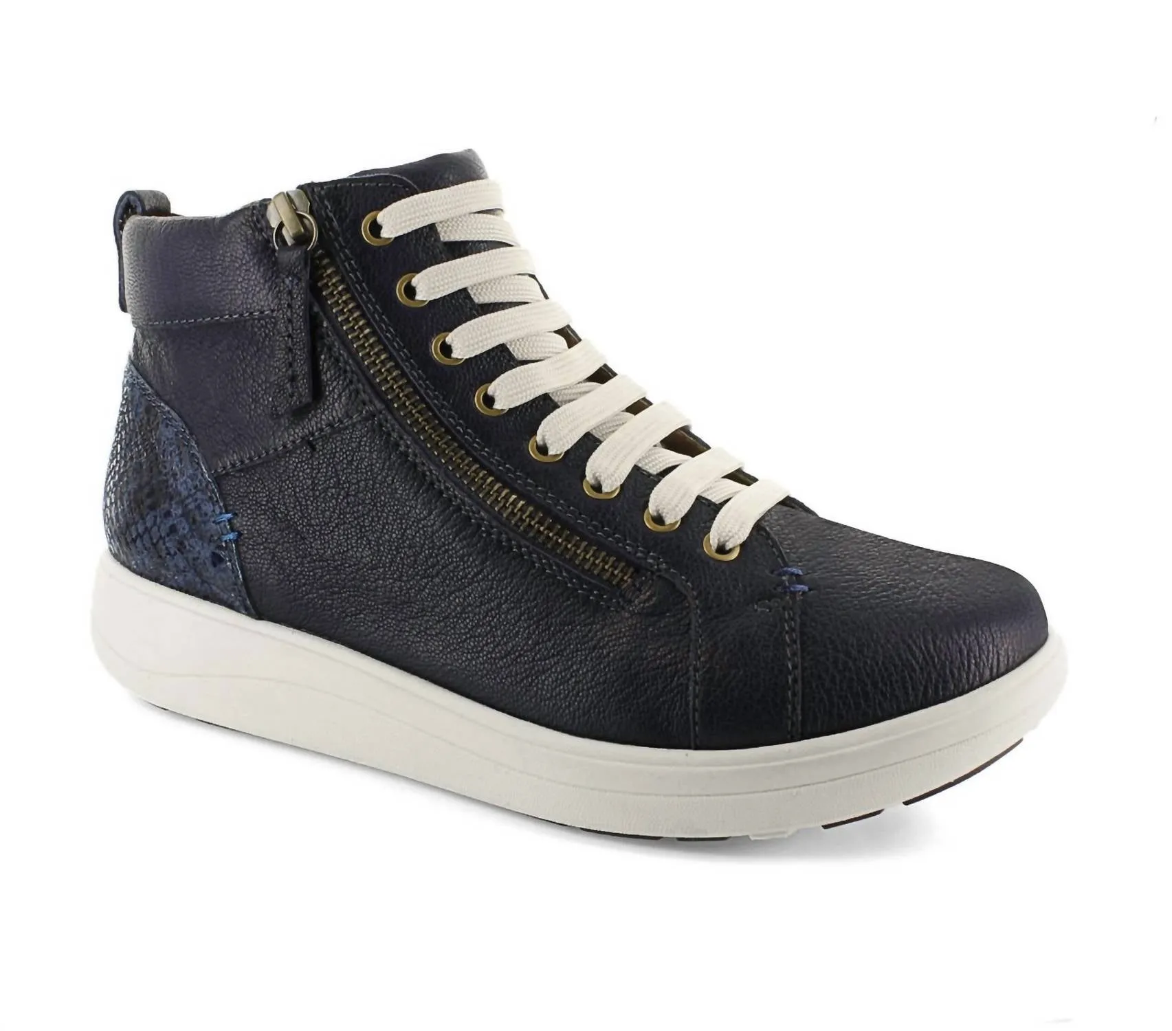 Weekend Hikes Women's Kensington Sneakers - Wide In Denim Snake