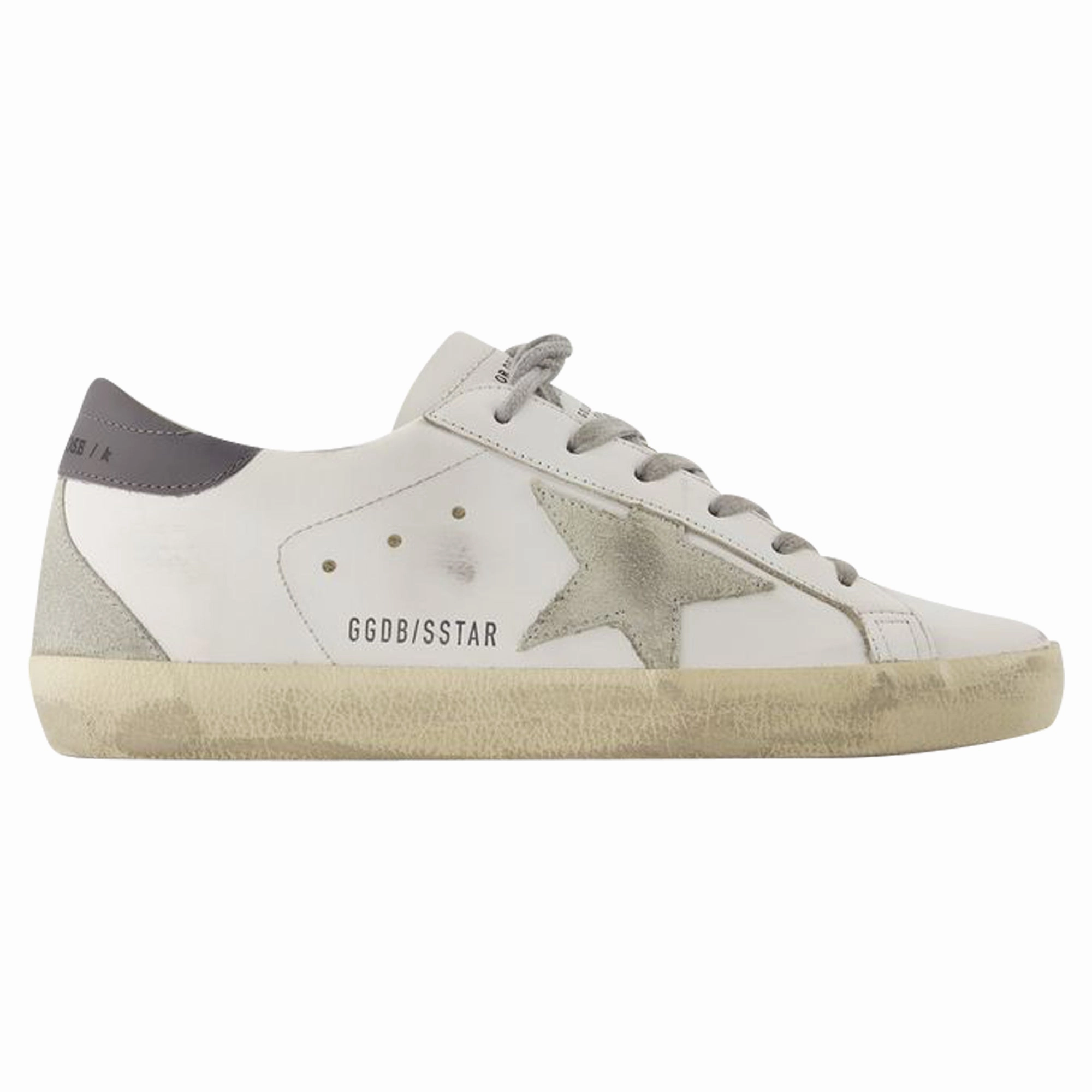 Vibrant sole Breathable Design Super Star Sneakers - Golden Goose Deluxe Brand - Leather - White