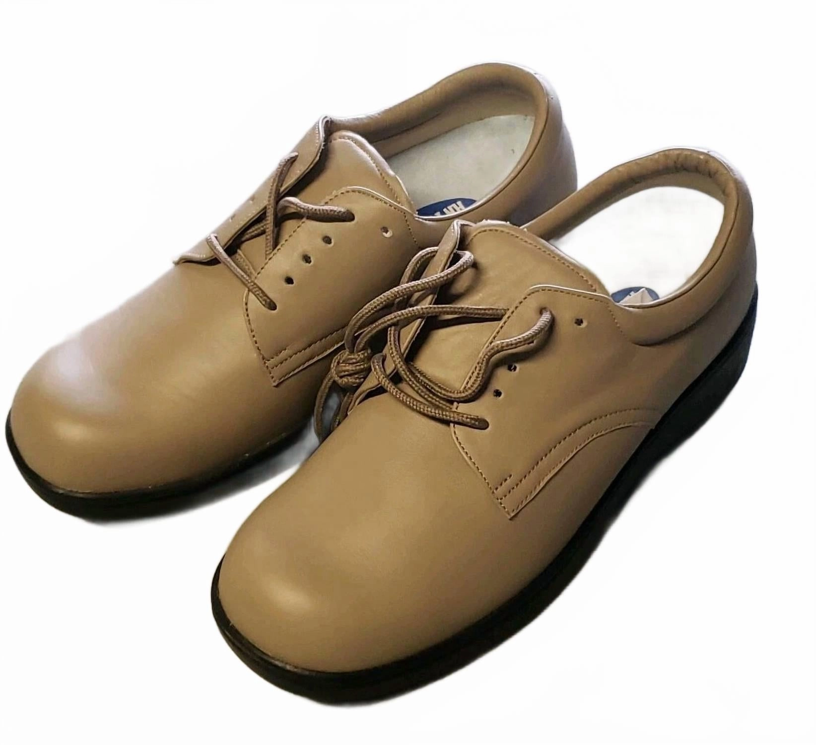 Flex Comfort Busy Days Women's Ambulator Lace-Up Oxford Walking Shoes In Taupe