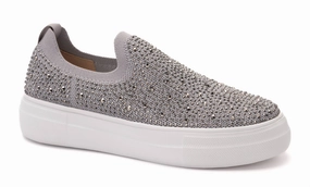 Agility Boost Ankle Cushioning Swank Shoe In Gray Crystals