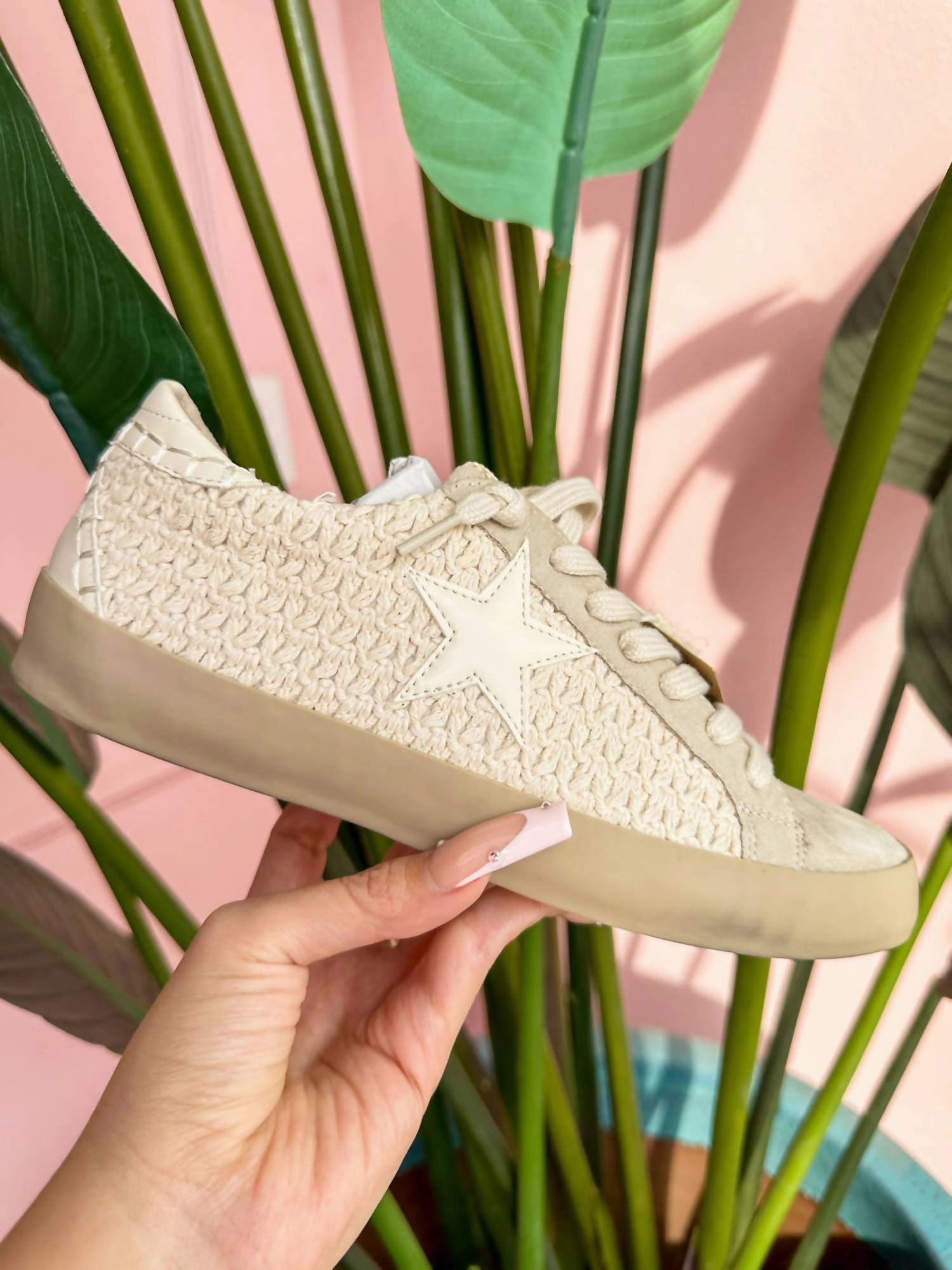 Foam Backing Comfort Reinforcement Women's Paula Sneaker In Bone