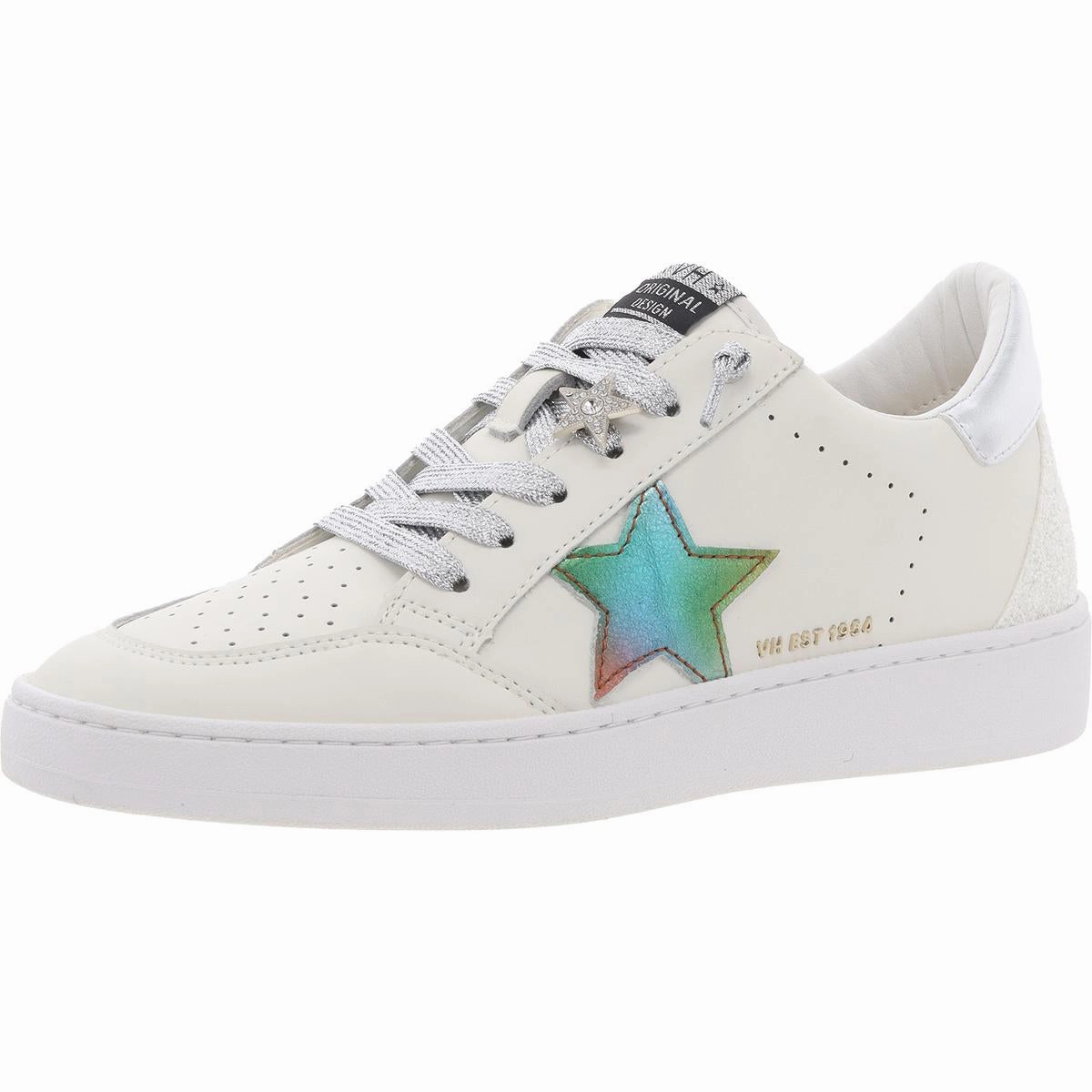 COLUMBIA Womens Cushioned Footbed Leather Casual And Fashion Sneakers Foam Cushioning Tactile Grip Patterns