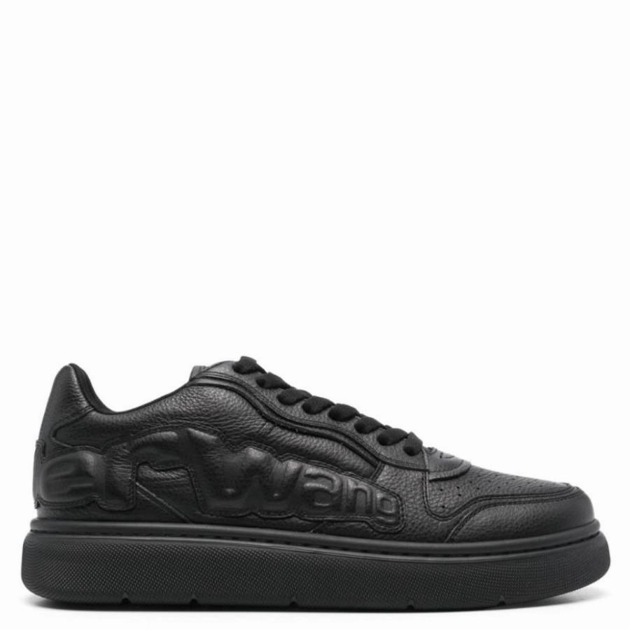 T by Alexander Wang Puff Leather Logo Sneakers Natural Cushion