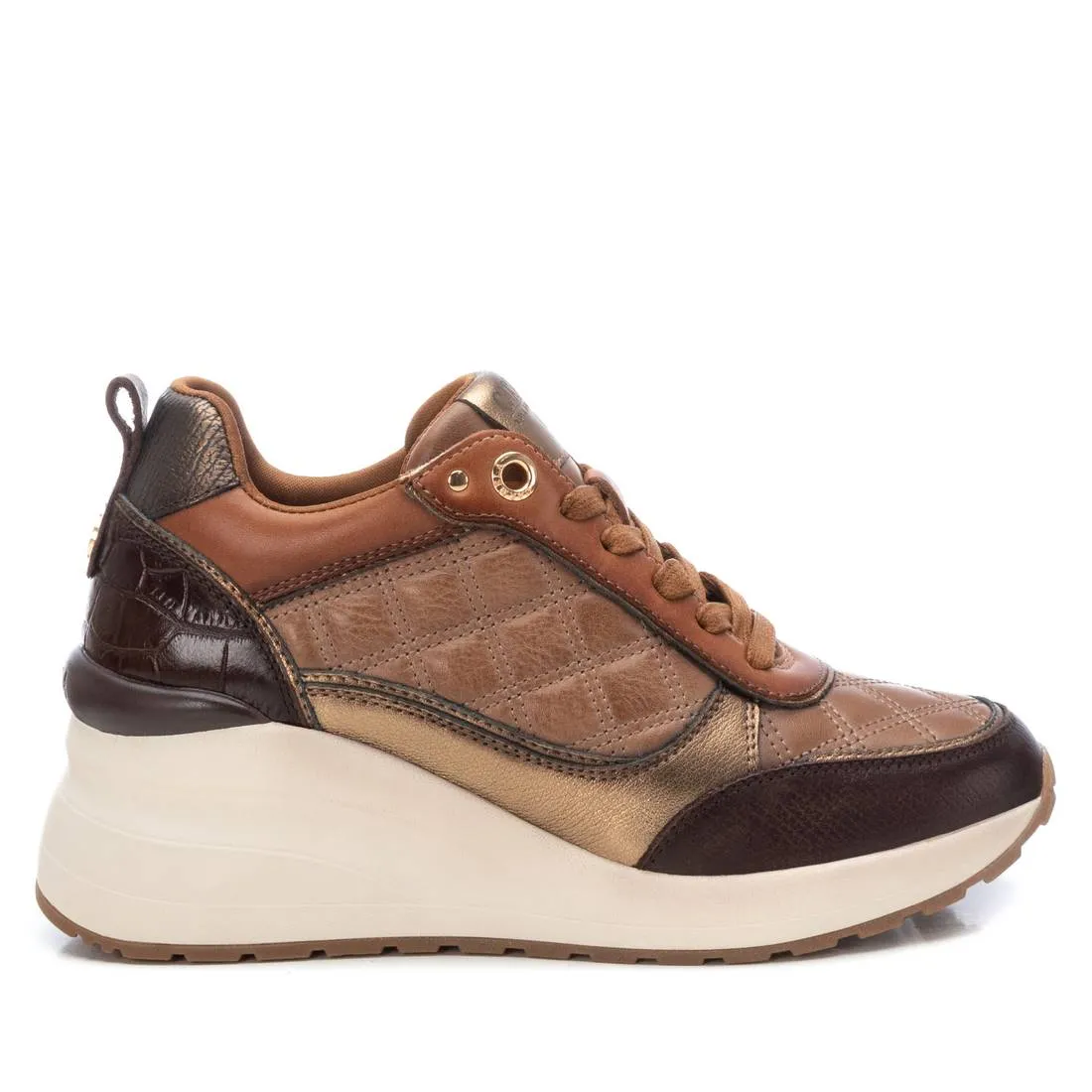 Neutral Motion Control City Pace Carmela Collection Women's Leather Casual Sneakers By Xti