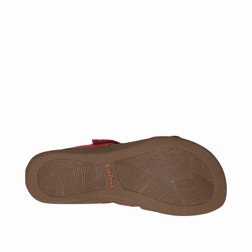 Soft Padding Comfort Wear Taos Women's Double U Adjustable Strap Slide Sandal in Caramel