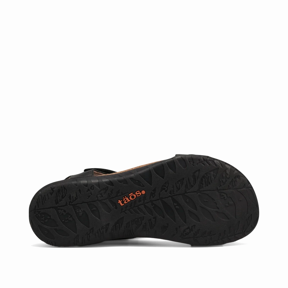 Feel Stable Taos Women's Wonderful Woven Leather Sandal in Black