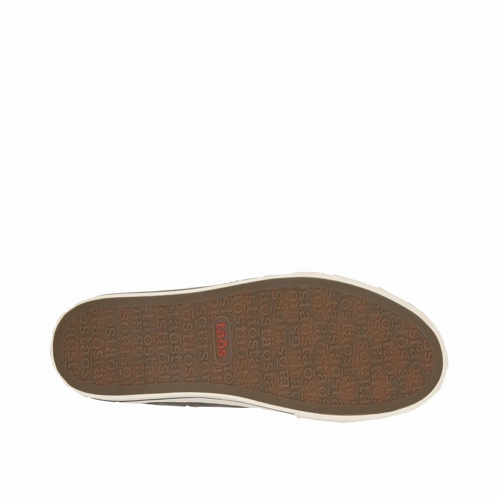 Taos Women's Z Soul Side Zip Canvas Lace Sneaker in Graphite Modern Texture