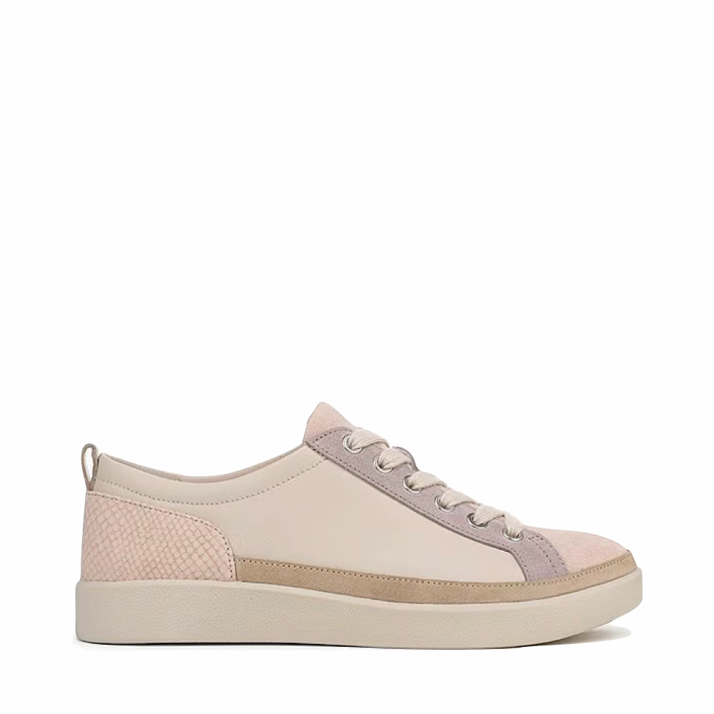 Vionic Women's Winny Lace Sneaker in Parchment/Cameo Rose Classic Touch