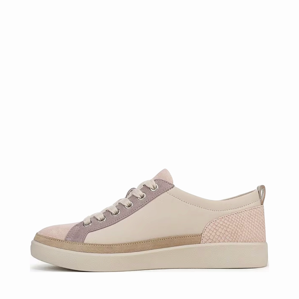 Smooth Surface Zero Pressure Vionic Women's Winny Lace Sneaker in Parchment/Cameo Rose