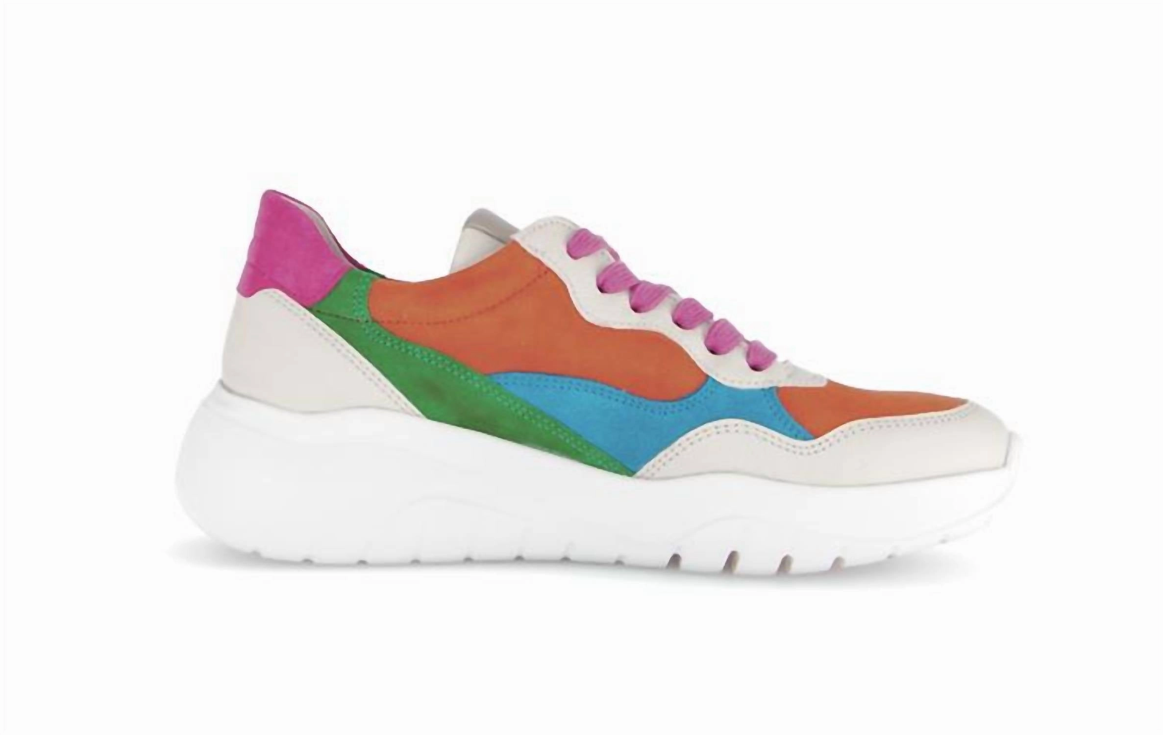 Women's Low Sneaker In Cream/multicolor Hyper Responsive Lightweight Ease