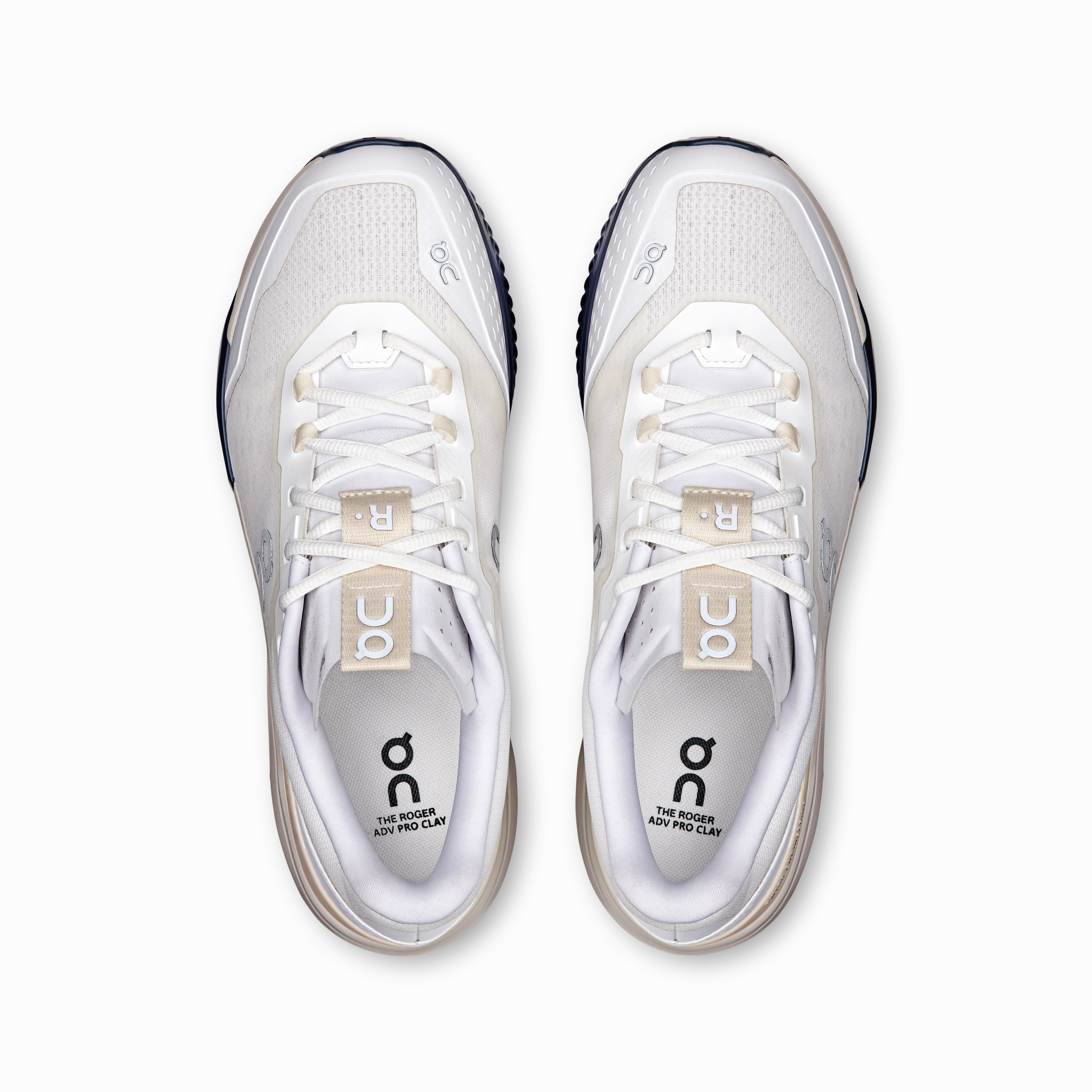 ankle - support running wear Responsive Bounce Tech On Running Men's The Roger Advantage Pro Clay Shoes - White / Cream