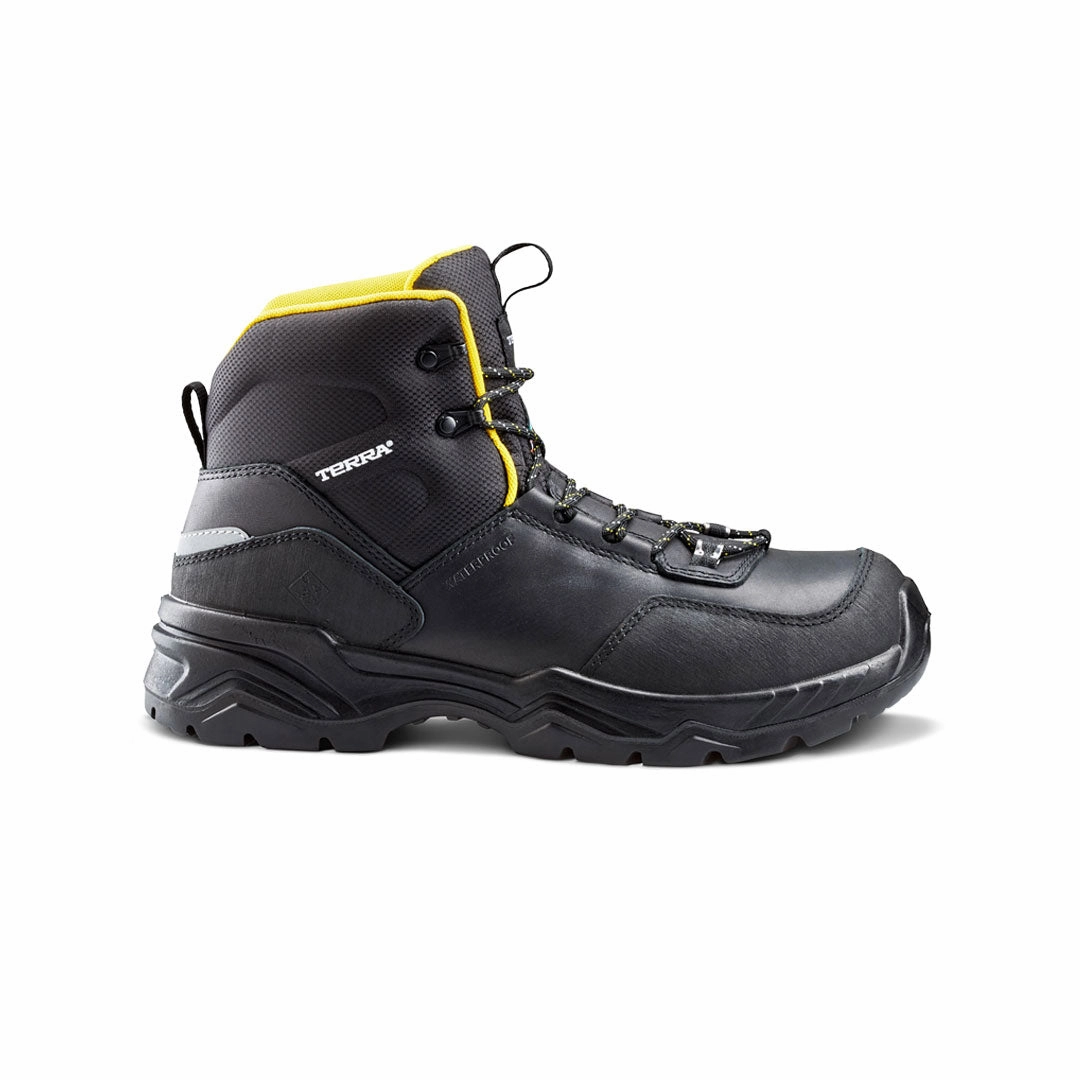 Terra - Men's Conway Waterproof Composite Toe Work Boots (TR0A4NS4BLK) Vintage Style