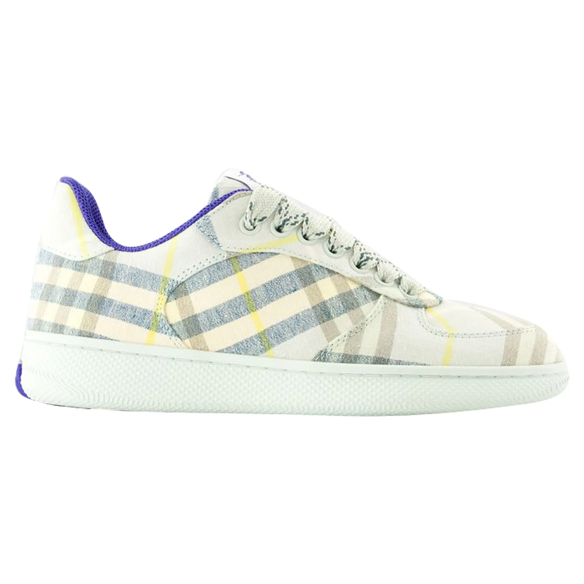 Tennis Sneakers Commuter Style Terrace Check Sneakers - Burberry - Linen - Multi