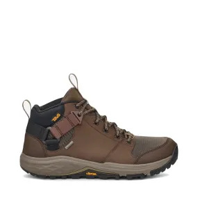Abrasion Resistant Fabric Teva Men's Grandview Mid GTX Waterproof Hiker in Chocolate Brown
