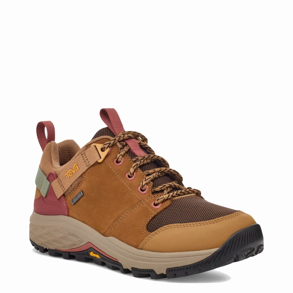 Teva Women's Grandview GTX Low Hiker in Honey Brown Snow Path