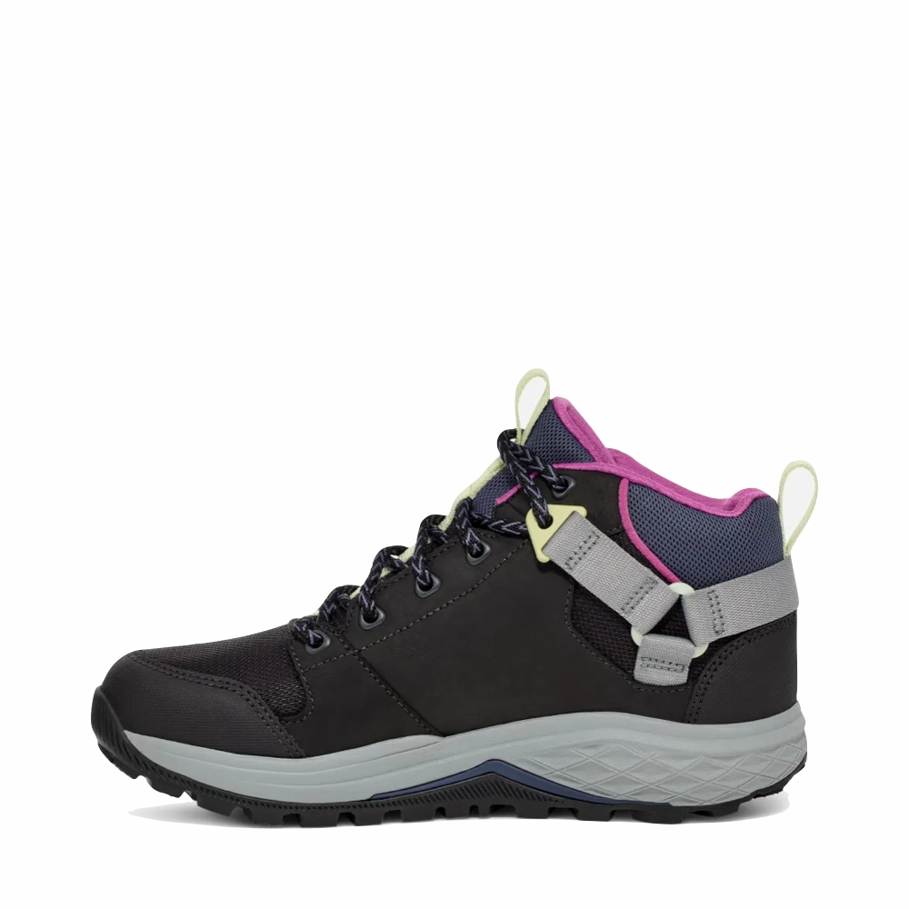 Flat Base Memory foam insole Teva Women's Grandview Mid GTX Waterproof Hiker in Caviar