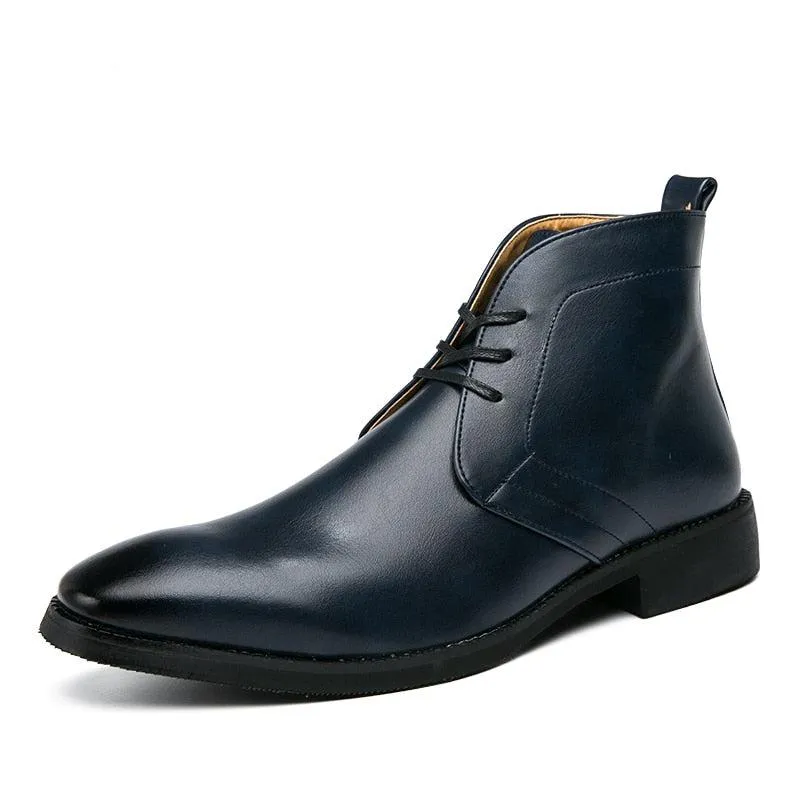 Minimal Style The Misalawa - Leather Ankle chukka Boots For Men