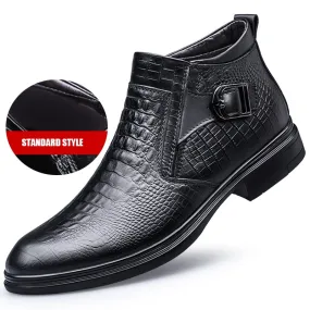 Motion Friendly The MVVT - Crocodile/Alligator Print Leather Ankle Boots